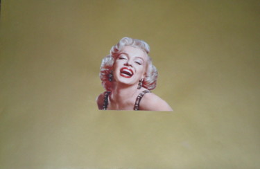 Коллажи под названием "Marilyn in gold" - Viktor Pirovskih, Подлинное произведение искусства, Коллажи