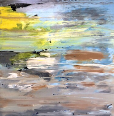 Malarstwo zatytułowany „Laguna Beach Sunrise” autorstwa Dutch Montana, Oryginalna praca, Olej Zamontowany na Drewniana rama…