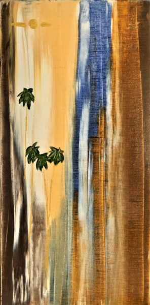 Painting titled "Laguna Beach Canyon…" by Dutch Montana, Original Artwork, Oil