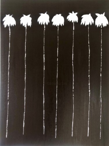 Pintura titulada "Lucky 7 Palms #9 -…" por Dutch Montana, Obra de arte original, Oleo Montado en Bastidor de camilla de made…