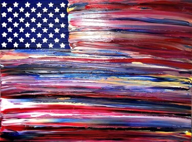 Painting titled "FREEDOM 2" by Dutch Montana, Original Artwork, Oil