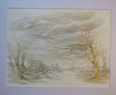 Peinture intitulée "Cuisery02" par Monique Dutter-Lemierre, Œuvre d'art originale, Aquarelle
