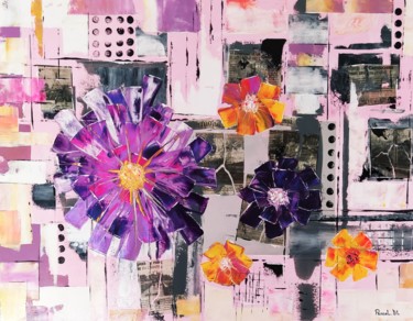 Peinture intitulée "Floral 22" par Pascal  Dl, Œuvre d'art originale, Acrylique