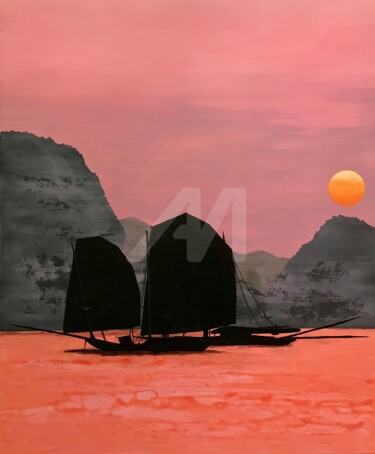 Hasen Pittura intitolato "Hasen" da David Vall, Opera d'arte originale, Acrilico