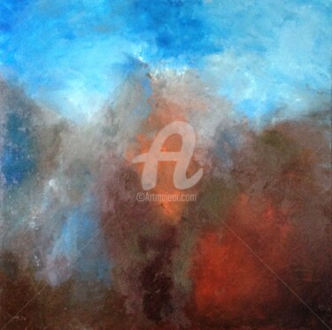 Pittura intitolato "Smoke" da David Vall, Opera d'arte originale, Acrilico