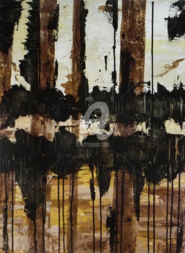 Schilderij getiteld "Dead Woods" door David Vall, Origineel Kunstwerk, Acryl