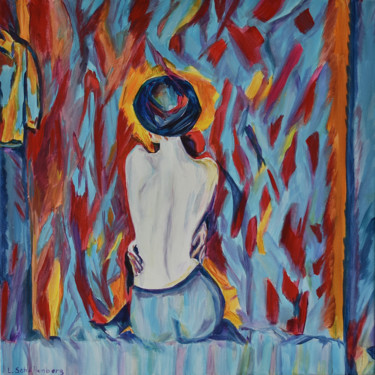 Painting titled "UNCLAD" by Lusie Schellenberg, Original Artwork, Acrylic