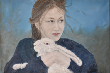 Картина под названием "Jessica and Roger R…" - Lusie Schellenberg, Подлинное произведение искусства, Масло