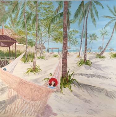 Malerei mit dem Titel "Summer" von Lusie Schellenberg, Original-Kunstwerk, Öl
