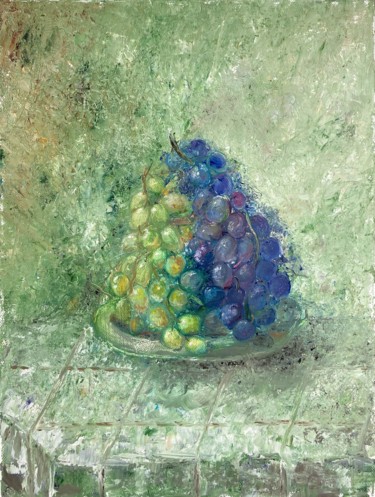 Painting titled "Grape" by Lusie Schellenberg, Original Artwork, Oil