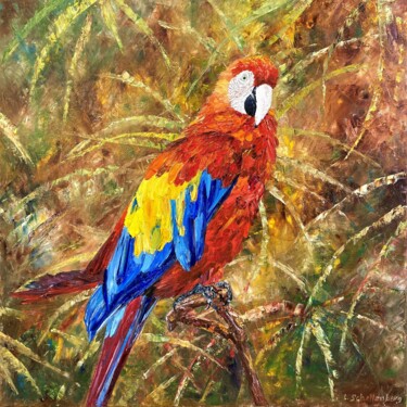 Painting titled "I am so beautiful !" by Lusie Schellenberg, Original Artwork, Oil