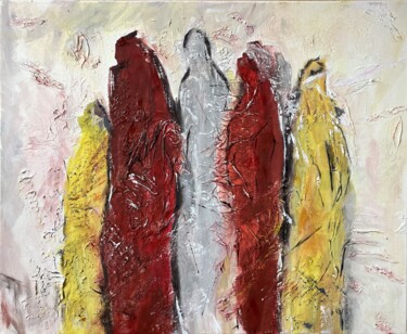 Painting titled "Family" by Lusie Schellenberg, Original Artwork, Acrylic