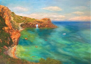 Pintura intitulada "Diana's Grotte" por Lusie Schellenberg, Obras de arte originais, Acrílico