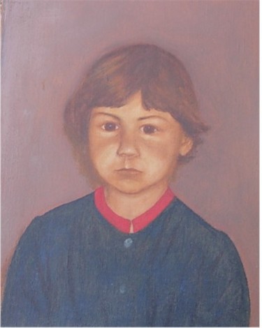Painting titled "Ingrid" by Eva Dvorzsak, Original Artwork