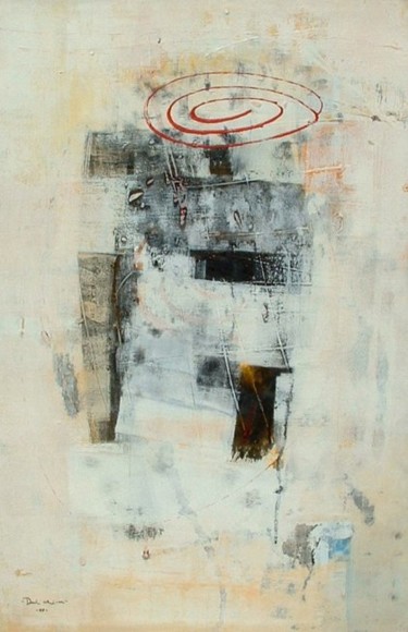 Peinture intitulée "Antenna" par Dwi, Œuvre d'art originale, Huile