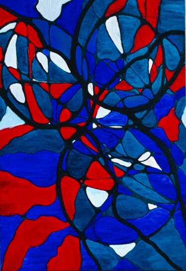Картина под названием "Mind oil painted" - Nataliia Diadyk (NAE), Подлинное произведение искусства, Масло Установлен на Дере…