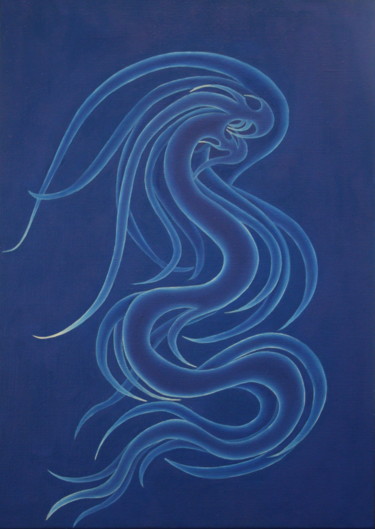 Peinture intitulée "Esprit de l'air" par Dyai Saugey, Œuvre d'art originale