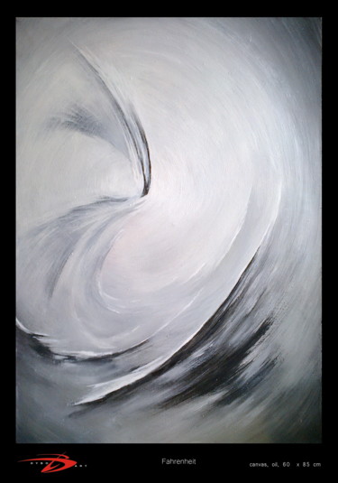 Painting titled "Fahrenheit" by Brost, Original Artwork, Oil