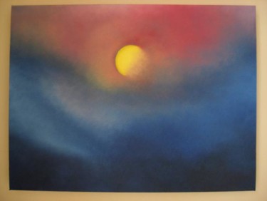 Painting titled "Misty Night" by Dylan Sage, Original Artwork