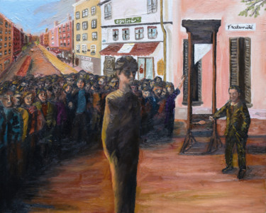 Painting titled "L'Etranger" by Dylan Vera, Original Artwork, Oil