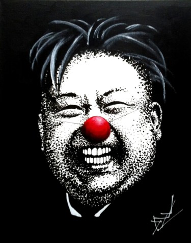 Картина под названием "Funny Kim" - Dzm, Подлинное произведение искусства, Акрил