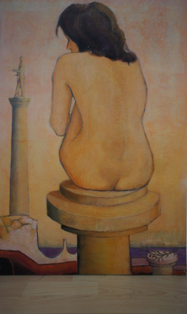 Painting titled "onaispomenik.jpg" by Dzogaz, Original Artwork, Oil