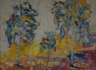 Painting titled "birken.jpg" by Dzogaz, Original Artwork, Oil