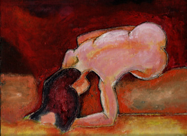 Malerei mit dem Titel "akt25.jpg" von Dzogaz, Original-Kunstwerk, Acryl