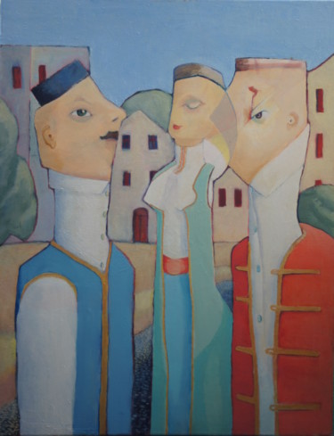"montenegriners-in-u…" başlıklı Tablo Dzogaz tarafından, Orijinal sanat, Petrol