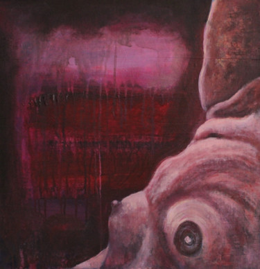 Картина под названием "A Curious Body" - Dzovig Arnelian, Подлинное произведение искусства, Акрил