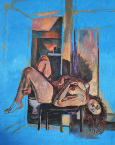 Картина под названием "Sleeping Beauty" - Dzovig Arnelian, Подлинное произведение искусства, Акрил