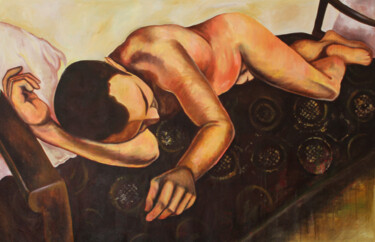 Painting titled "Sweet Dreams" by Dzovig Arnelian, Original Artwork, Acrylic