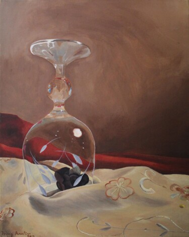 Painting titled "Trapped inside" by Dzovig Arnelian, Original Artwork, Acrylic