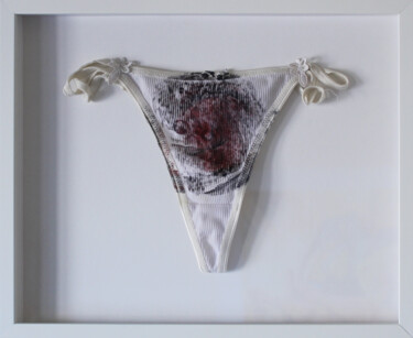 Painting titled "Lingerie 1 - The Wo…" by Dzovig Arnelian, Original Artwork, Acrylic Mounted on Cardboard