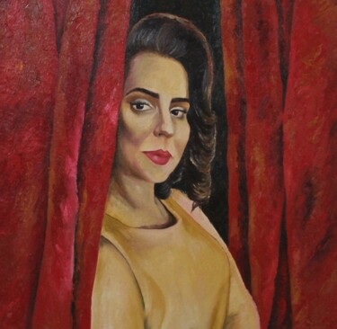 Painting titled "My other self" by Dzovig Arnelian, Original Artwork, Oil