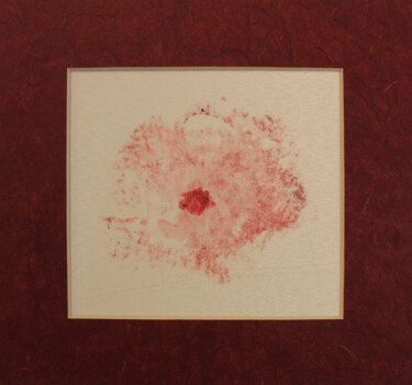Painting titled "Breast Print 11" by Dzovig Arnelian, Original Artwork, Acrylic Mounted on Cardboard