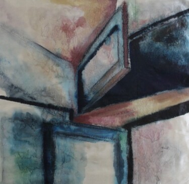 Картина под названием "Interior III" - Dzovig Arnelian, Подлинное произведение искусства, Акрил Установлен на Деревянная рам…
