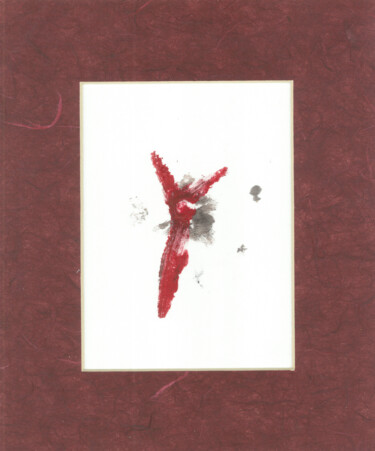 Картина под названием "Breast Print 26" - Dzovig Arnelian, Подлинное произведение искусства, Акрил Установлен на картон