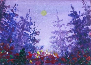 Картина под названием ""Fabulous lilac for…" - Елена Епифанцева, Подлинное произведение искусства, Акварель Установлен на Де…