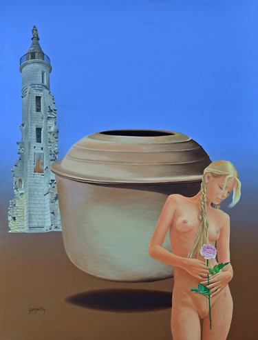 Картина под названием "La Belle Bacade de…" - Eric Lambertin, Подлинное произведение искусства