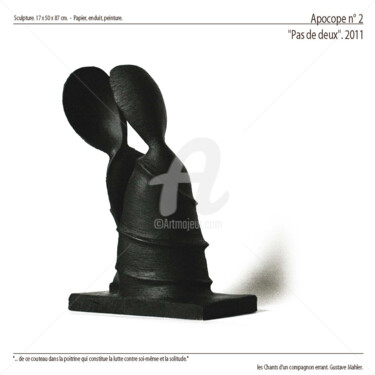 Sculpture intitulée "Apocope n°2. Pas de…" par Eric Margery, Œuvre d'art originale, Papier