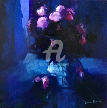 Peinture intitulée "Le bouquet de ma nu…" par Eliane Boivin, Œuvre d'art originale, Huile