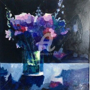 Peinture intitulée "Bouquet du printemps" par Eliane Boivin, Œuvre d'art originale, Huile