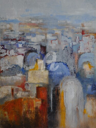 Schilderij getiteld ""Marrakech" 60x80" door Eliane Boivin, Origineel Kunstwerk, Olie