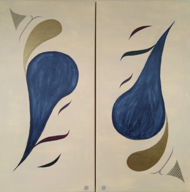 Peinture intitulée "Têtes-bêches  - Var…" par Emmanuel Nouyrigat, Œuvre d'art originale, Acrylique Monté sur Châssis en bois