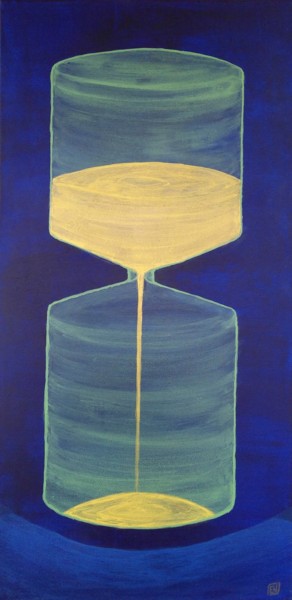 Peinture intitulée "Le sablier" par Emmanuel Nouyrigat, Œuvre d'art originale, Acrylique