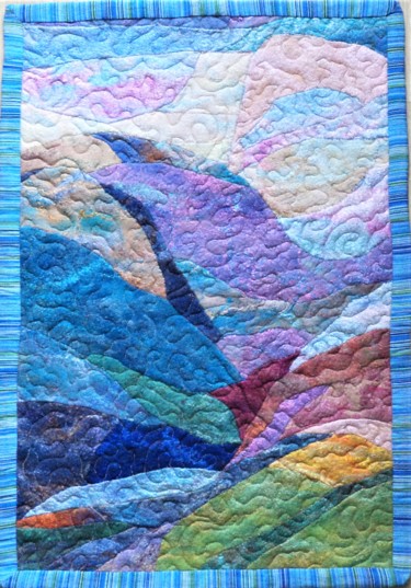 Noon Art textile intitulée "Noon" par Elena Potapova, Œuvre d'art originale, Patchwork