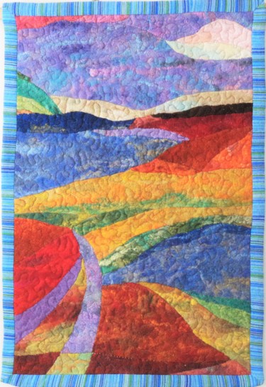 Textile Art titled "Dreaming" by Elena Potapova, Original Artwork, Patchwork