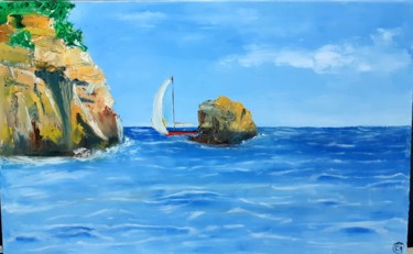 Painting titled "Passage de pointe" by E4sound, Original Artwork, Oil