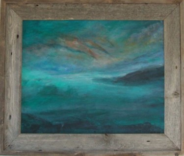 Painting titled "Sea Island" by Art By Linda, Original Artwork, Oil